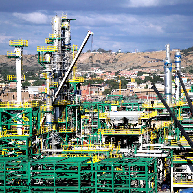 Estructura edificio Talara montaje en edificio de proceso