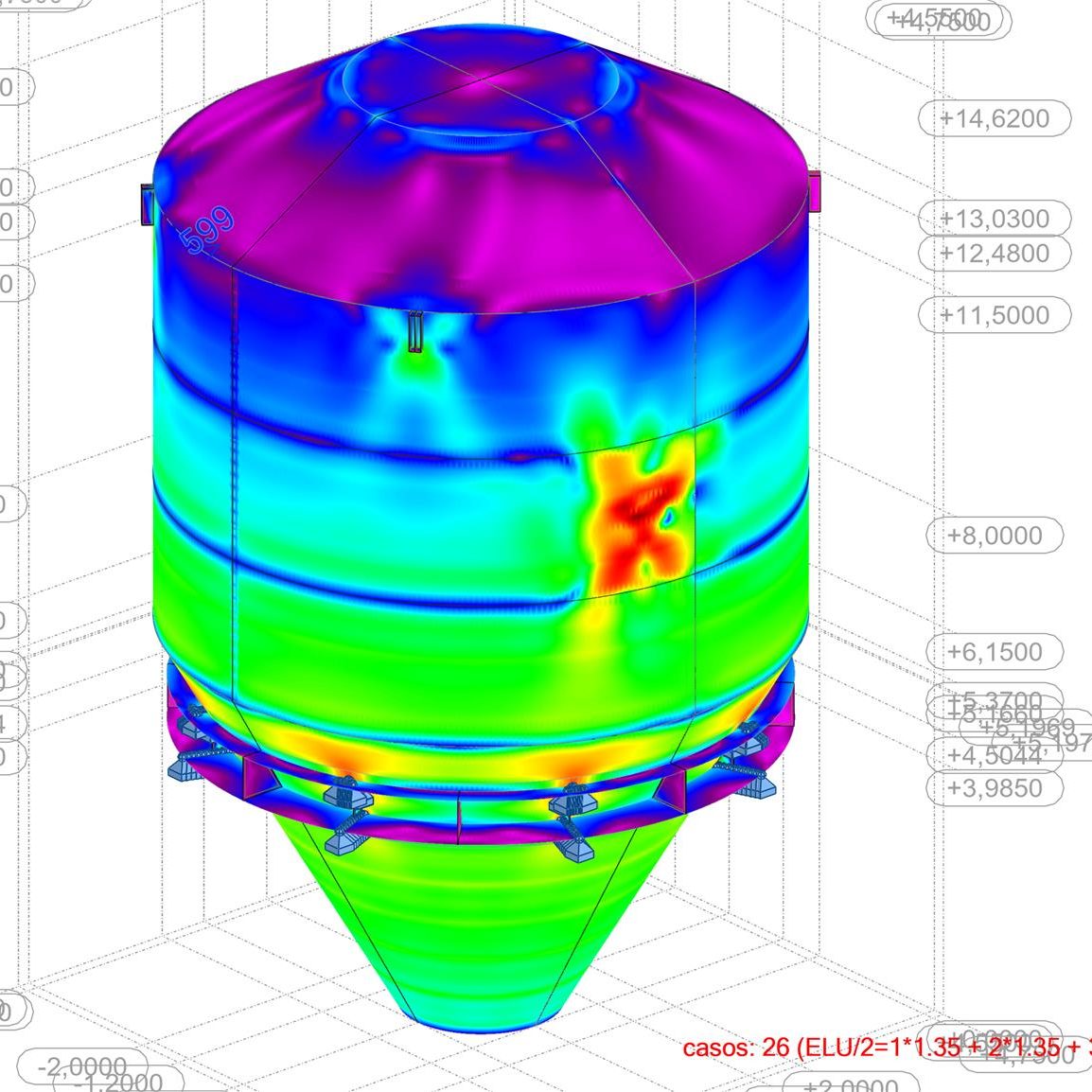 análisis tensional silo