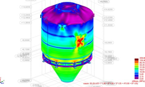 análisis tensional silo