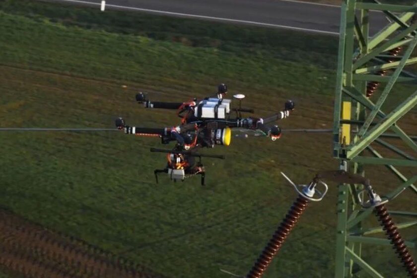 inspección mantenimiento lineas eléctricas drones