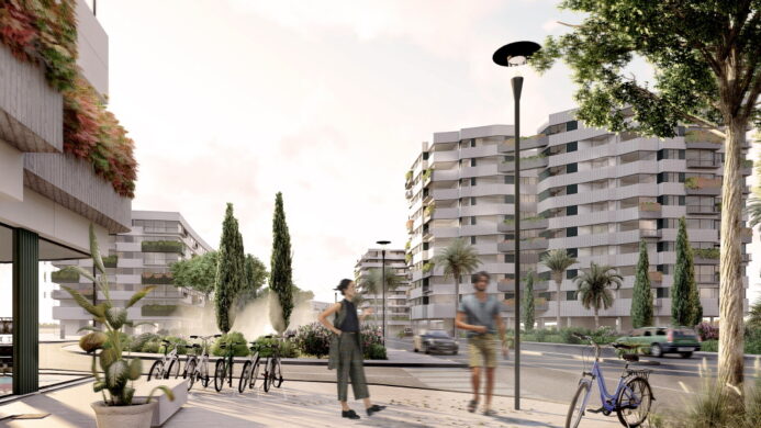 Planeamiento urbano eje vegetal