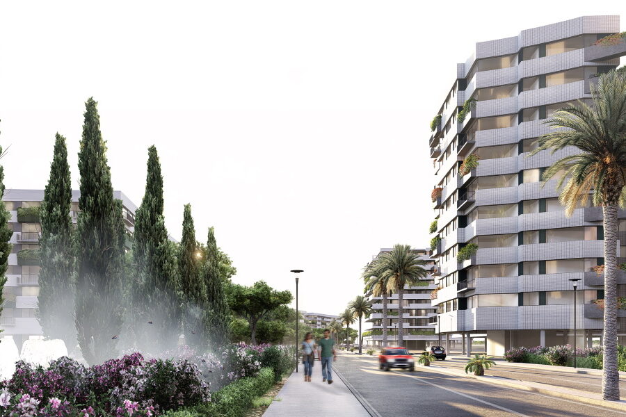 Eje verde proyecto urbanistico