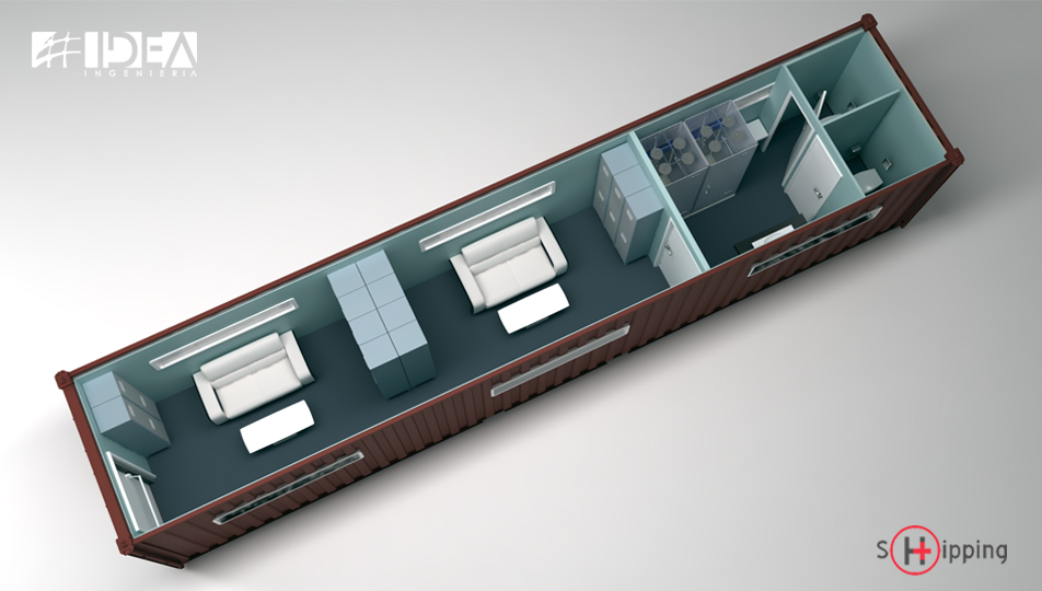 hospital contenedor zona relax