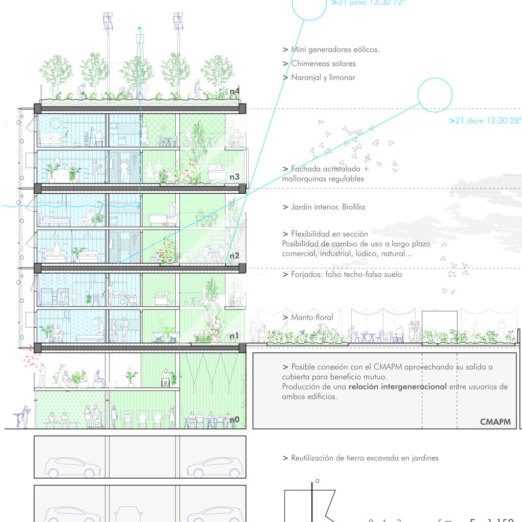 seccion- diseño-edificio-residencial