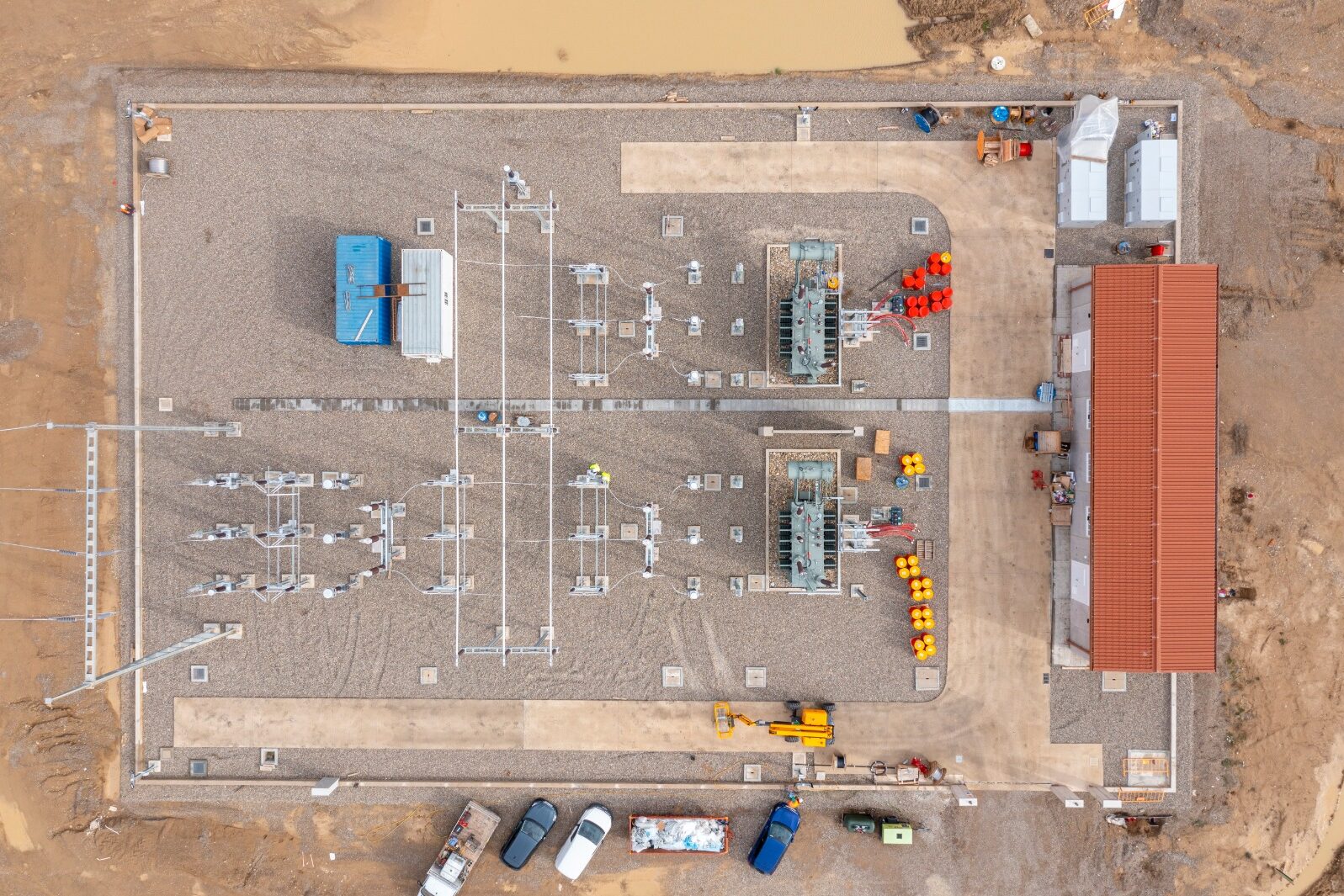 Vista aérea - Lantania - subestación