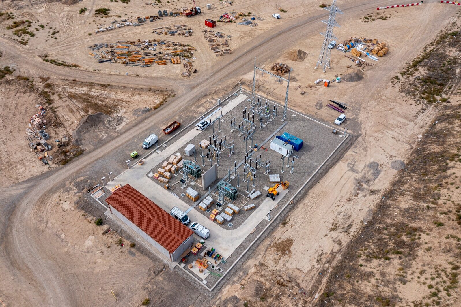 Vista aérea - Lantania - subestación