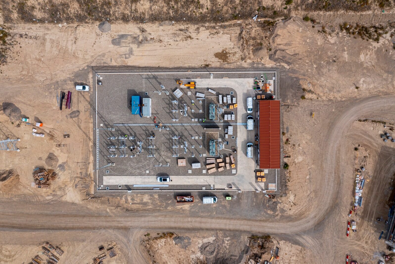 Vista aérea - Lantania - subestación