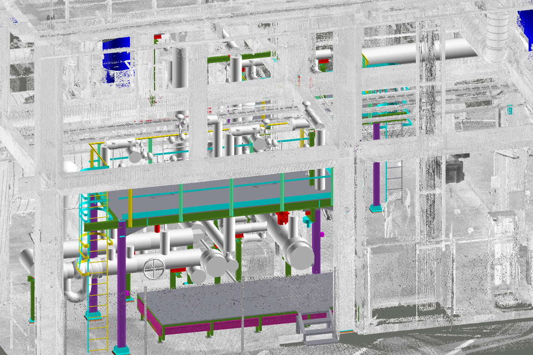 planta gnl - nube de puntos