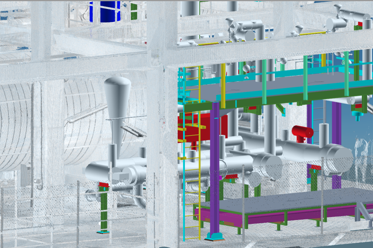 planta gnl - nube de puntos