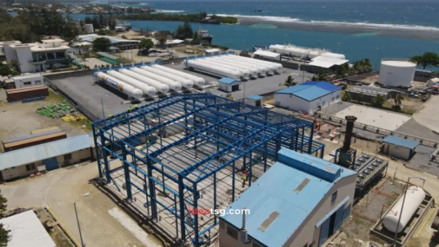 central eléctrica en Roatán