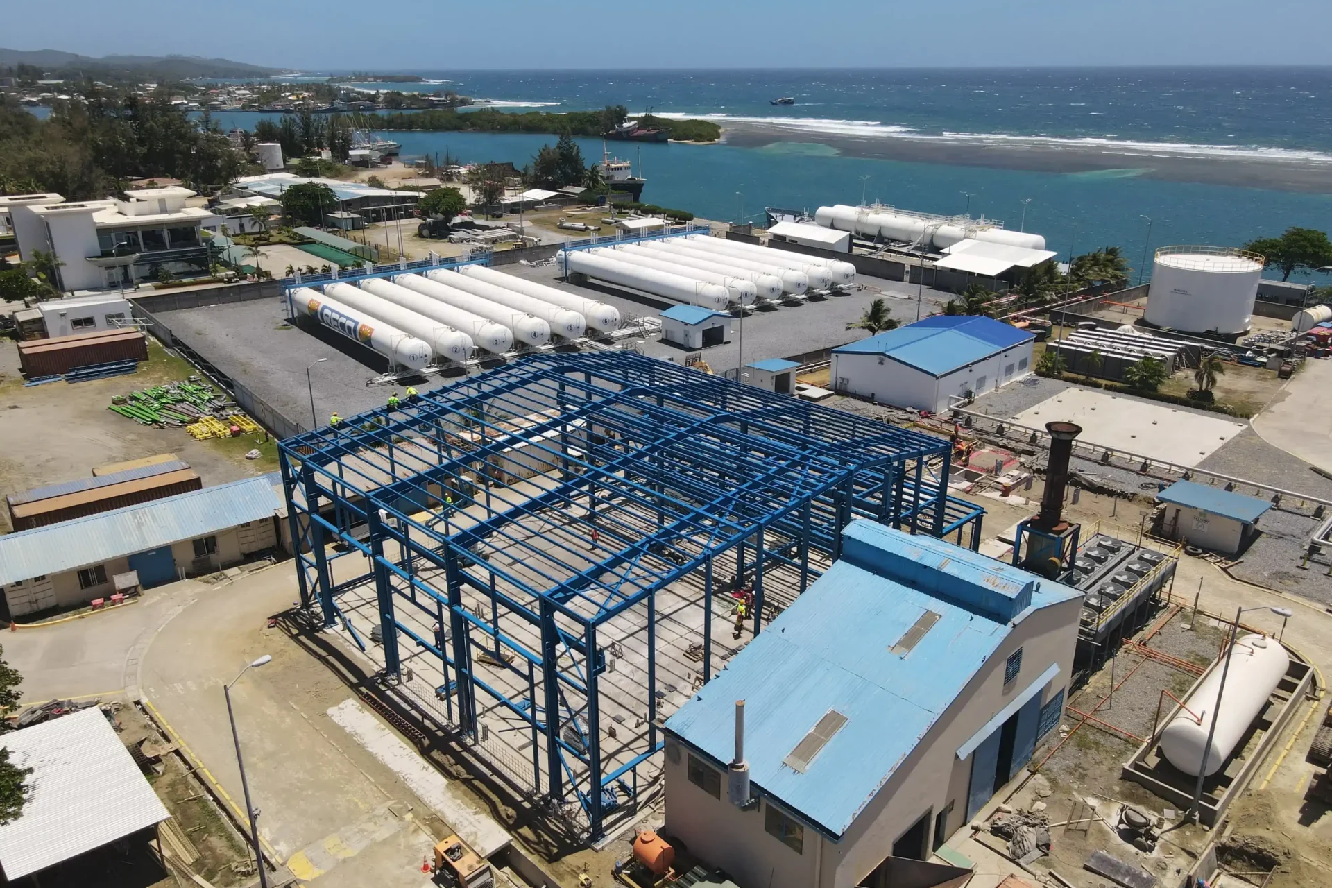 central eléctrica en Roatán