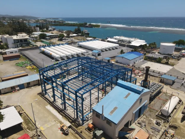 central eléctrica en Roatán